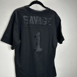 RIPNDIP Black Crew Neck Short Sleeve Tee Savage 1 Logo On Back M
